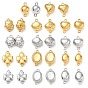 304 cierres magnéticos de acero inoxidable, Color acero inoxidable/chapado en oro real 18k