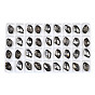 48 cabochons de strass en verre, accessoires nail art de décoration, facette