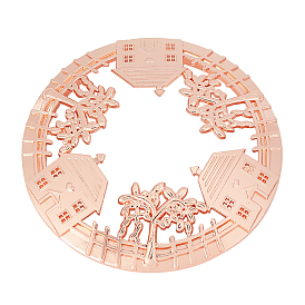 Крышка из цинкового сплава, для ароматерапевтической свечи, тур с домом