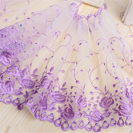 Milk Fiber Embroidery Lace Cloth Fabric, for Wedding Dress Garment Accessories