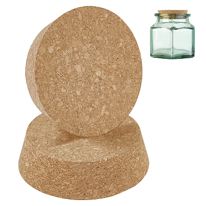 2шт. пробковые пробки для бутылок, винные аксессуары, плоско-круглые