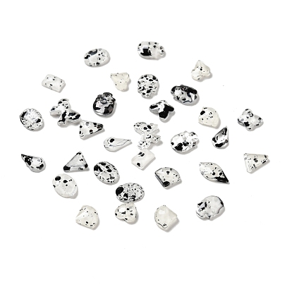 Spot Pattern Resin Cabochons, Nail Art Decoration Accessories, Mixed Shapes