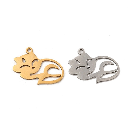 201 Stainless Steel Pendants, Fox Charm