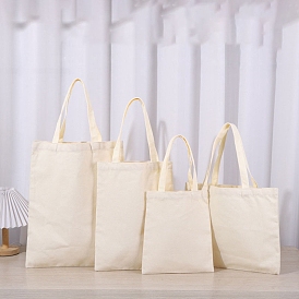 Canvas Bags with Handles, Rectangle Tote Bags