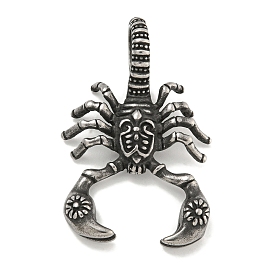 316 Surgical Stainless Steel Pendants, Scorpio Charm