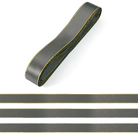 5м полиэстеровая атласная лента с золотой каймой