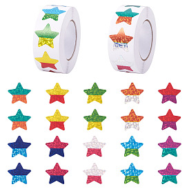 2 рулоны звездных лазерных самоклеящихся наклеек, наклейки для декоративных материалов для скрапбукинга своими руками