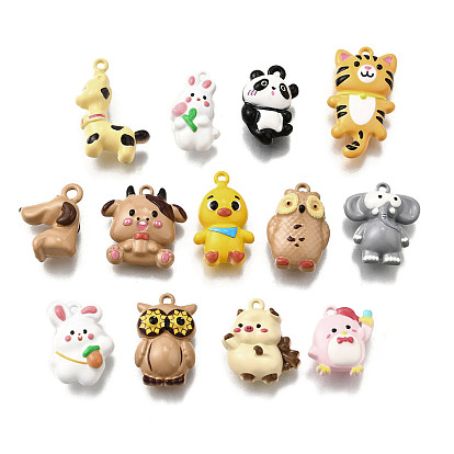 Подвески из эмали и сплава, животное очарование