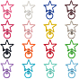 32 шт. 16 цвета, застежки-звездочки из сплава с поворотным механизмом, звезда