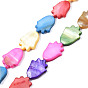 Natural Freshwater Shell Beads Strands, Dyed, Hamsa Hand