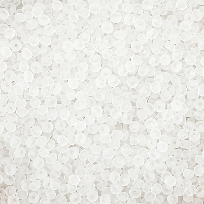 Матовые цветные стеклянные бусины, рондель