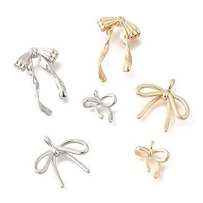 Латунные подвески, бантом прелести, долговечный, без кадмия и без свинца, стойки покрытие