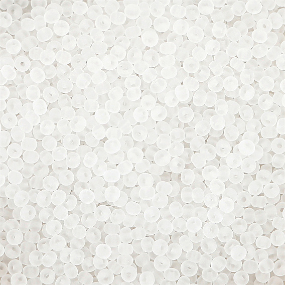 Матовые цветные стеклянные бусины, рондель