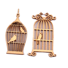 Unfinished Wood Pendant Decorations, Kids Painting Supplies, Wall Decorations, Birdcage