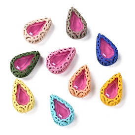 Шить на горный хрусталь, стекло горный хрусталь, с латунной фурнитурой , аксессуары для одежды, слеза