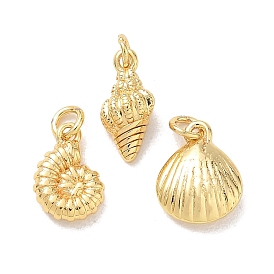 Brass Charms, Ocean Series Charms, Real 18K Gold Plated