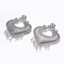 Tibetan Style Alloy Pendants, Heart