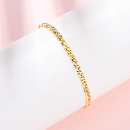 Браслеты-цепочки из латуни для женщин, долговечный, стойки покрытие, без кадмия и без свинца