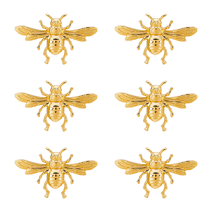 6шт. броши из сплава пчел для рюкзака