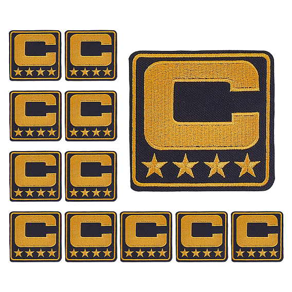 Компьютеризированная вышивка тканью утюжок на / шить на заплатках, аксессуары для костюма, ладонь, капитан С