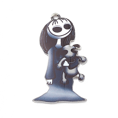 Подвески из эмали и сплава, очарование дьявольского кота