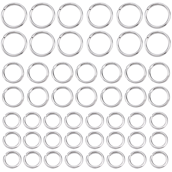 1200шт 3 стили 304 открытые соединительные кольца из нержавеющей стали