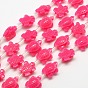 Synthetic Coral Beads Strands, Dyed, Tortoise
