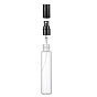 Empty Portable Glass Spray Bottles, Fine Mist Atomizer, with PP Plastic Dust Cap, Refillable Bottle