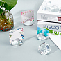 Gorgecraft 6 Pcs Quartz Crystal Message Clip, Memo Note Photo Stand Holder, Card Clips, For Wedding Decoration, Diamond Shape