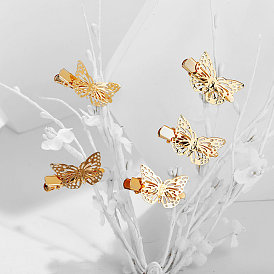 Chic Butterfly Hair Clip with Delicate Cut-out Floral Pattern for Women's Elegant Hairstyle