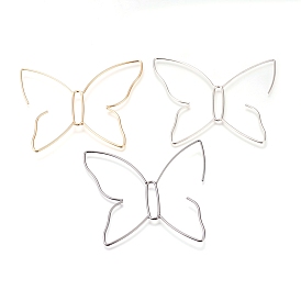 Brass Dangle Earrings, Wire Wrapped Earrings, Butterfly