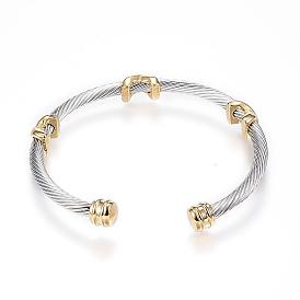 316 Surgical Stainless Steel Torque Cuff Bangles