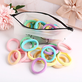 Colorful Hair Ties for Girls, Gentle Elastic Bands for Kids' Hairstyles and Baby Ponytails - Cute Princess Headbands and Accessories