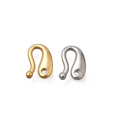 304 Stainless Steel Teardrop Hook Clasps