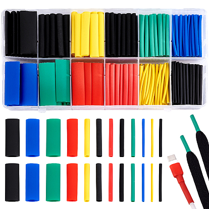 280шт. полиэтиленовые кабельные муфты, термоусадочная трубка изоляционная нескользящая водонепроницаемая