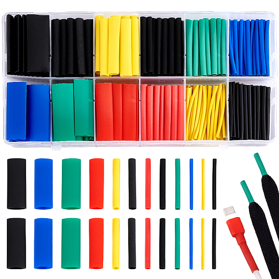 280шт. полиэтиленовые кабельные муфты, термоусадочная трубка изоляционная нескользящая водонепроницаемая