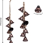 Iron Wind Chimes, with Hemp Rope, for Home Decoration