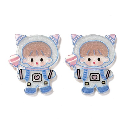 Cartoon Acrylic Cabochons, Boy