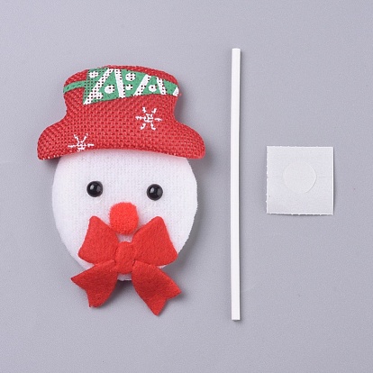 Décoration de gâteau de petit gâteau de Noël en forme de bonhomme de neige, pour les fournitures de décoration de Noël