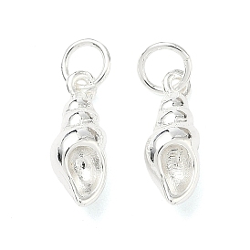 Латунные подвески, подвески в форме раковины, долговечный, без свинца и без кадмия, стойки покрытие, с целью перехода в кольце