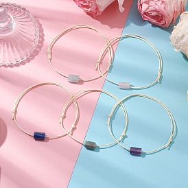 Браслеты из натуральных драгоценных камней с плетением из бусин для женщин, конус