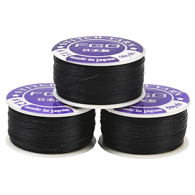 3 рулоны нейлоновых нитей со специальным покрытием для бисера