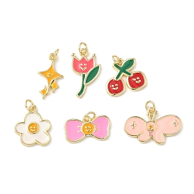 Латунь эмаль подвески, с целью перехода в кольце, без свинца и без кадмия, долговечный, реальный 18 k позолоченный, стойки покрытие