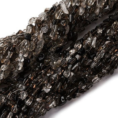 Природный дымчатый кварц нитей бисера, самородки