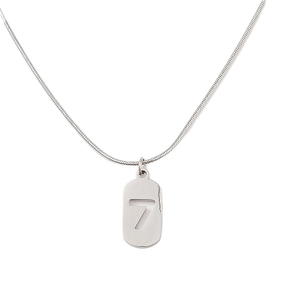 304 овальные из нержавеющей стали с полыми 7 ожерельями-подвесками