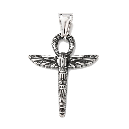 304 подвески из нержавеющей стали, амулет-скарабей анкх