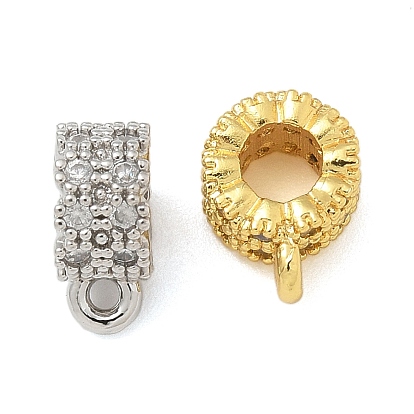 Латунные поручни из кубического циркония с микропаве, петля под залог, бейлы, кольцо, долговечный, стойки покрытие, без свинца и без кадмия