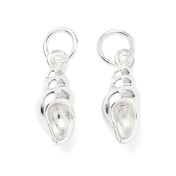 Латунные подвески, подвески в форме раковины, долговечный, без свинца и без кадмия, стойки покрытие, с целью перехода в кольце