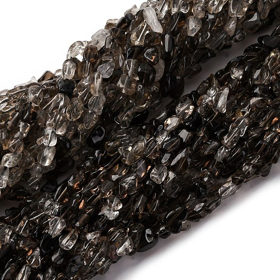 Природный дымчатый кварц нитей бисера, самородки