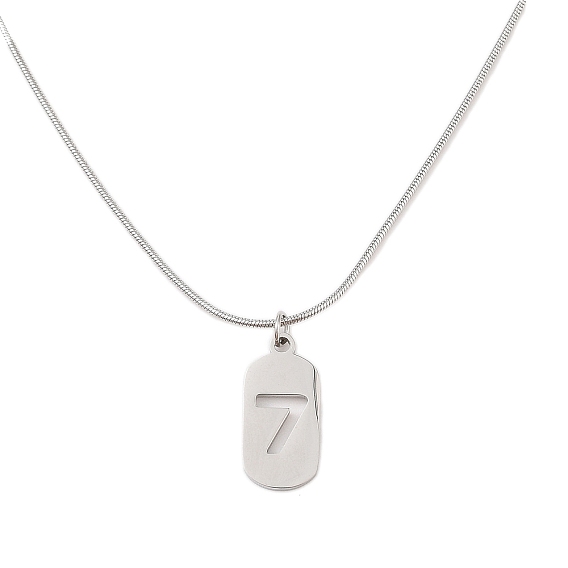 304 овальные из нержавеющей стали с полыми 7 ожерельями-подвесками